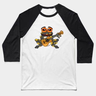 Frog with Guitar Baseball T-Shirt